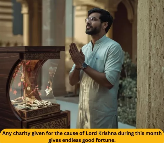 Glories of performing charity this month.