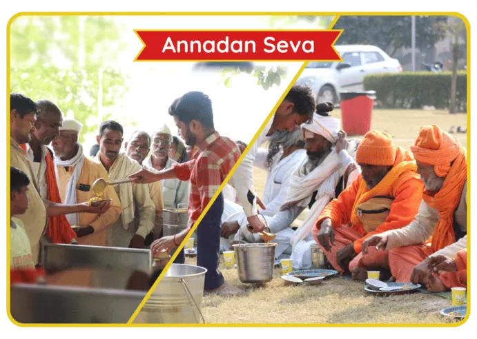 An opportunity to serve the pilgrims & revered sadhus of Vrindavan.