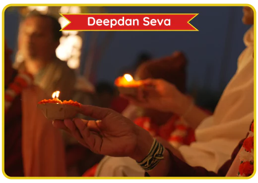 Offer a Ghee Lamp to Lord Krishna