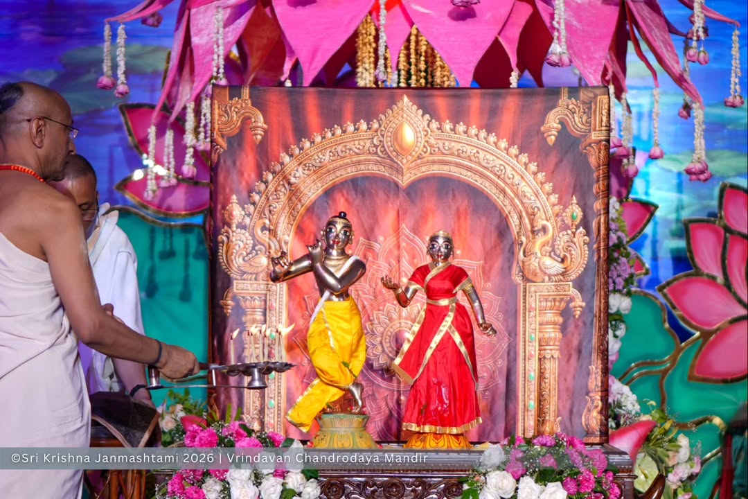 Sri Krishna Janmashtami Celebrations at Vrindavan Chandrodaya Mandir